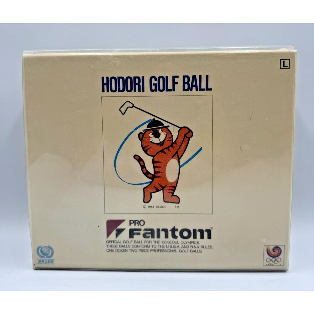 HODORI Mascot Golf Balls Set of 12 FANTOM Complete Boxed '88 Seoul Olympics VTG